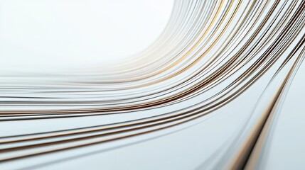 Parallel curving lines flowing into an undulating rhythm