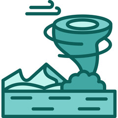 Sandstorm solid icon