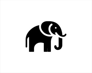 elephant silhouette vector illustration