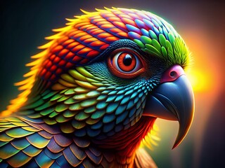 Obraz premium Advanced 3D Shading Techniques: Dramatic Lighting Effects in Digital Art