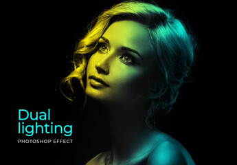 Dual Lighting Photoshop Effect