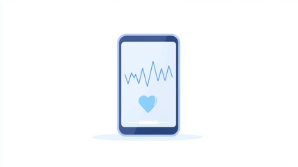 Fototapeta premium Modern Health App Interface on Smartphone Displaying Fitness Tracking Features