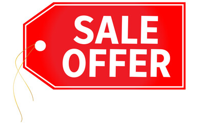 Sale offer sticker vector, PNG for sale offer 