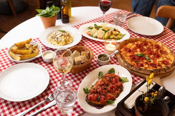 Rustic Italian Dinner Setting