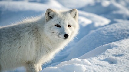 Obraz premium red fox in snow
