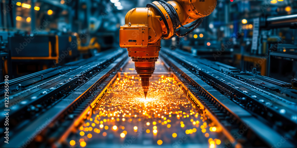 Poster robotic automation in data-driven manufacturing enhancing efficiency and traceability in industrial 