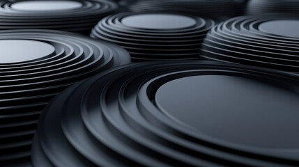 Rows of staggered ellipses gently rotating in overlapping motions