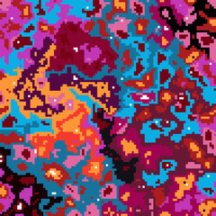 ILLUSTRATION ABSTRACT BACKGROUND PIXEL PATTERN COLORFUL MOSAIC GRID DESIGN WITH GEOMETRIC SHAPES VECTOR TEMPLATE GOOD FOR MODERN WEBSITE, WALLPAPER, COVER DESIGN 