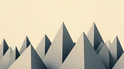 Sharp triangular motifs aligned in symmetric repetitive columns