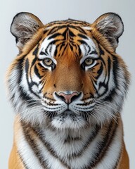 Wild Eye View CloseUp Portrait of Majestic Tigers Striped Feline Faces for Wildlife Photography