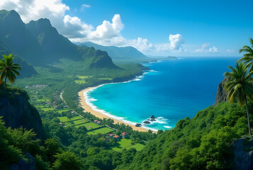 Fototapeta premium lake and mountains