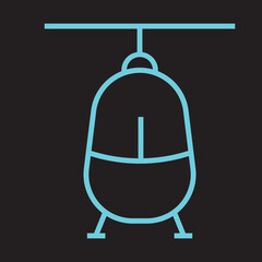 Obraz premium Helicopter Icon Design