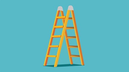 Professional Construction Ladder Equipment Icon Vector Illustration