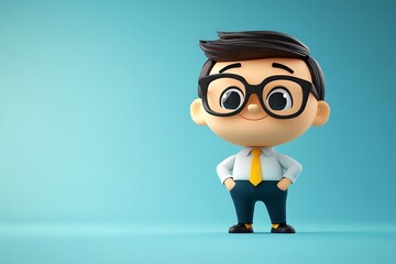Young Businessman Digital Illustration