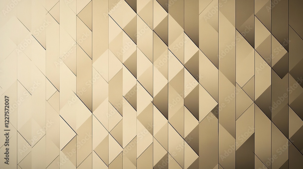Poster symmetrical rows of alternating triangles