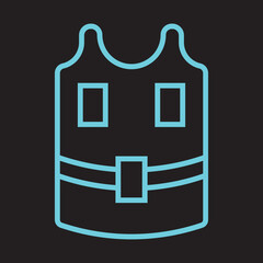 Tactical Vest Icon Design