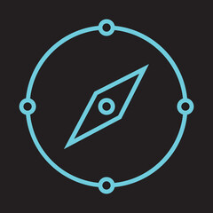 Military Compass Icon Design