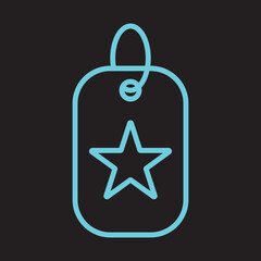 Dog Tag Icon Design