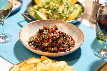 Pomegranate and Beetroot Tabbouleh