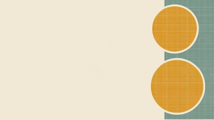 Abstract Composition with Geometric Shapes and Soft Color Palette