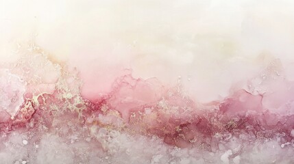Obraz premium A dreamy ethereal gradient of muted pinks transitioning with touches of gold shimmer