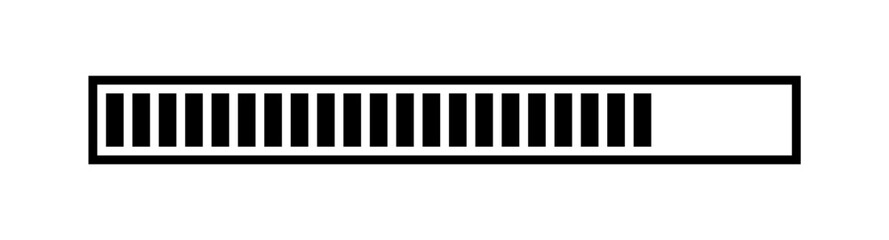 Loading bar vector. Loading progress.