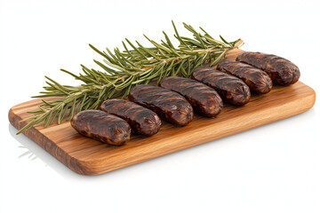 Obraz premium sausage on a wooden board