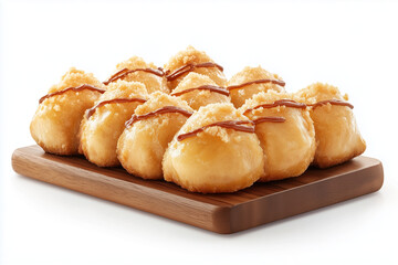 sausage on a wooden board