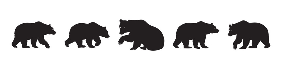 Bear silhouette vector design