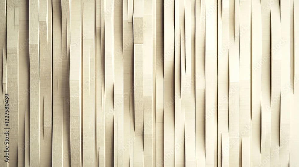 Poster thin vertical and horizontal linear formations intertwined in alternating lengths