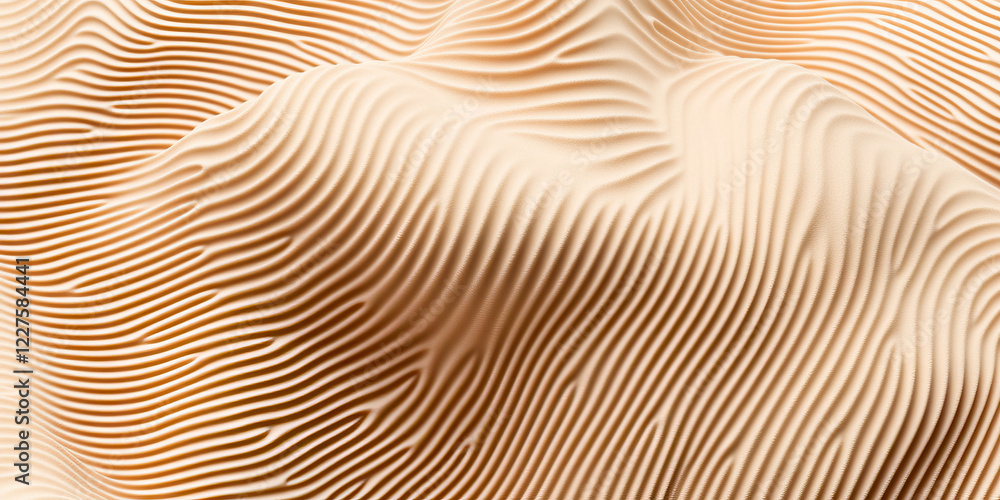 Poster textured beige surface with undulating parallel lines