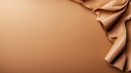Mocha Colored Paper Backdrop with Clean Surface and Wrinkles