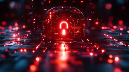 Cybersecurity: Digital Fortress, Data Protection, Red Alert