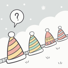 christmas card with a snowman