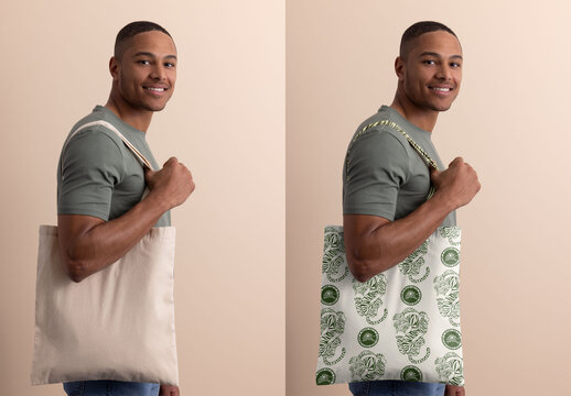 Tote bag ready for customization with your logo or design, perfect for promotions or personal use.