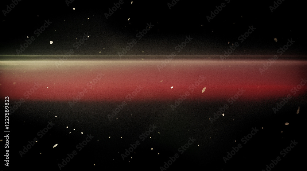 Poster Dark abstract background with subtle red gradient and scattered white specks resembling stars or dust particles. Ethereal glowing effect with a cosmic and dreamy atmosphere, featuring a slightly grain