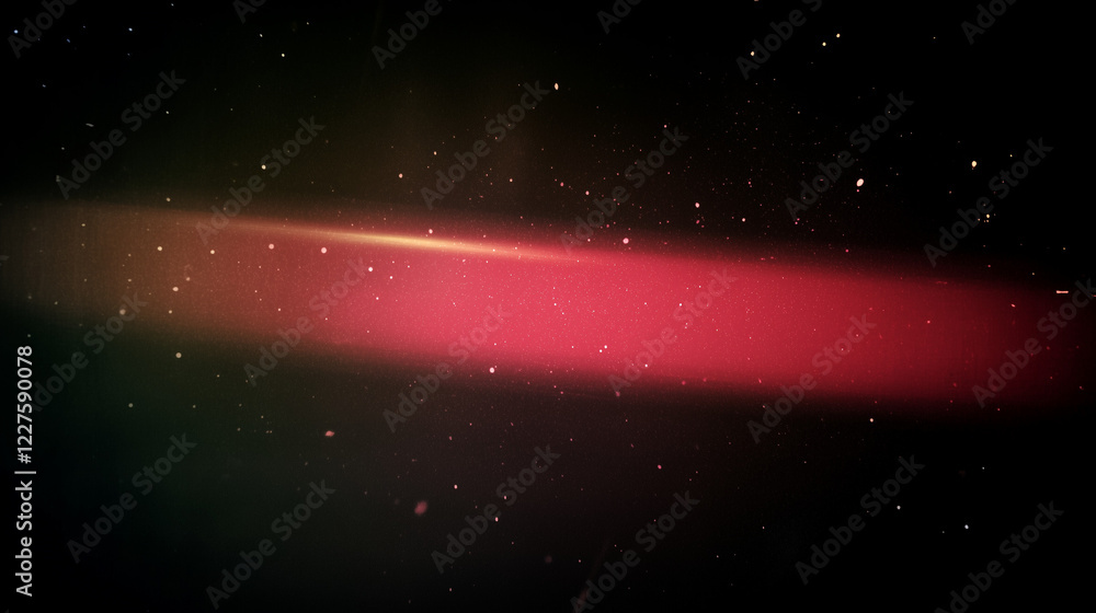 Poster Dark abstract background with subtle red gradient and scattered white specks resembling stars or dust particles. Ethereal glowing effect with a cosmic and dreamy atmosphere, featuring a slightly grain