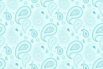 Seamless pattern silk by national festival. Botany poster to contemporary feminine. Indian cucumber leaf at cool page.