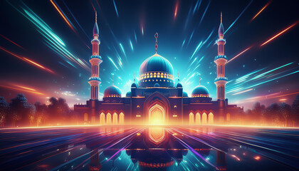 Majestic Mosque: A Blend of Tradition and Technology in Ramadan Celebrations