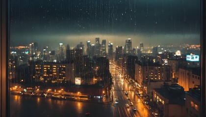 Obraz premium city at night