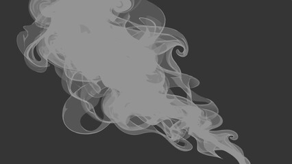 Naklejka premium smoke on black