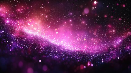Obraz premium Abstract Purple Pink Glitter Sparkles Background
