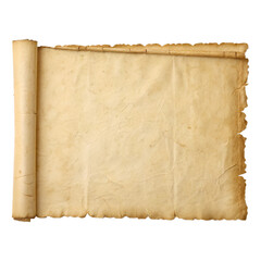 Old Scroll Paper Texture Isolated Trasnparent Background, Png Isolated, Trasnparent Background