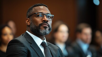 Medical Ethics Seminar Featuring Engaged Professional in Formal Attire