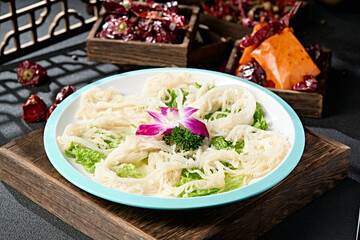 Hot pot ingredients beef tripe shreds crispy tripe shreds