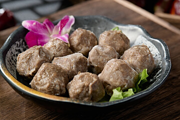 Hong Kong style hot pot ingredients hand-made beef balls