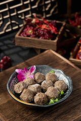 Hong Kong style hot pot ingredients hand-made beef balls