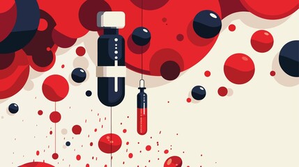 World Hemophilia Day Campaign Flat Vector Illustration