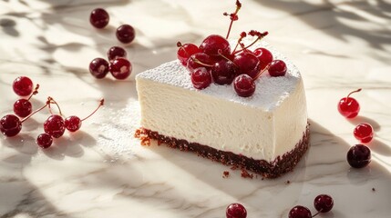A Delicious Slice of Cherry Cheesecake