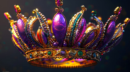 Naklejka premium The Crown of Mardi Gras 2025